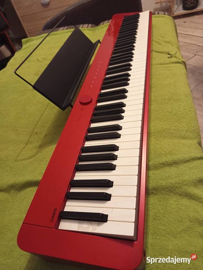 Pianino Elektryczne Casio Czerwone Kabel Stopka Katowice