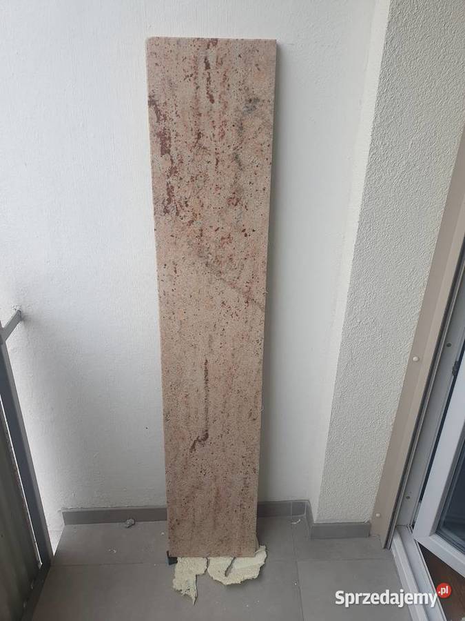 Parapet z granitu 149 x 28 x 3 marmur 4 lata Opole