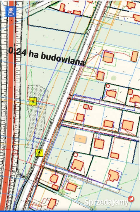 Dzialka budowlana Rzeczyca Radzynska Miedzyrzec 2400m2 lubelskie