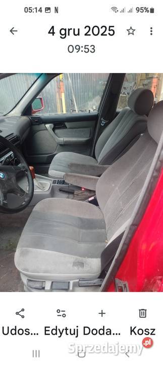 BMW e34FOTEL kierowcy pomorskie Jastrzębia Góra sprzedam