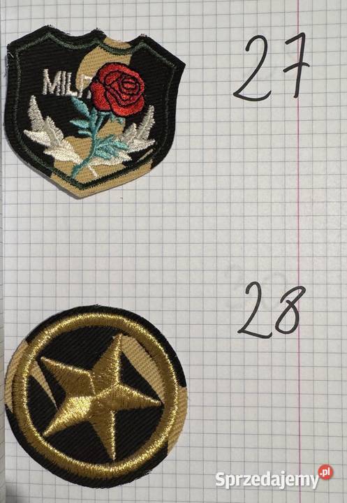 Naszywki na ubrania inne Szczecin sprzedam