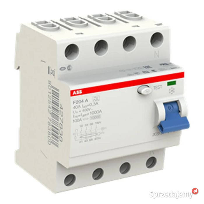 ABB F204 A4003 wyłącznik różnicowoprądowy 4P