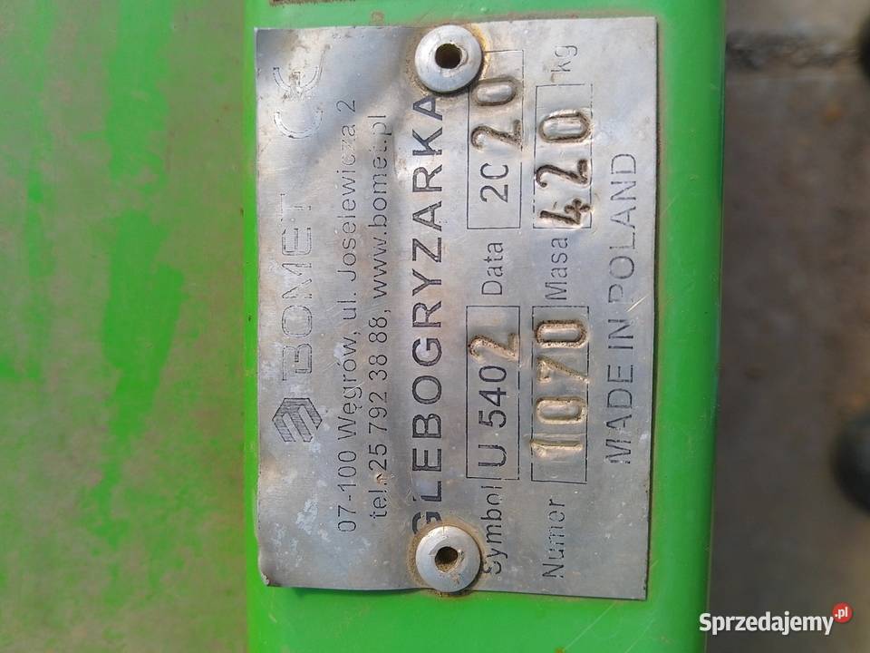 Glebogryzarka bomet virgo 2 metry