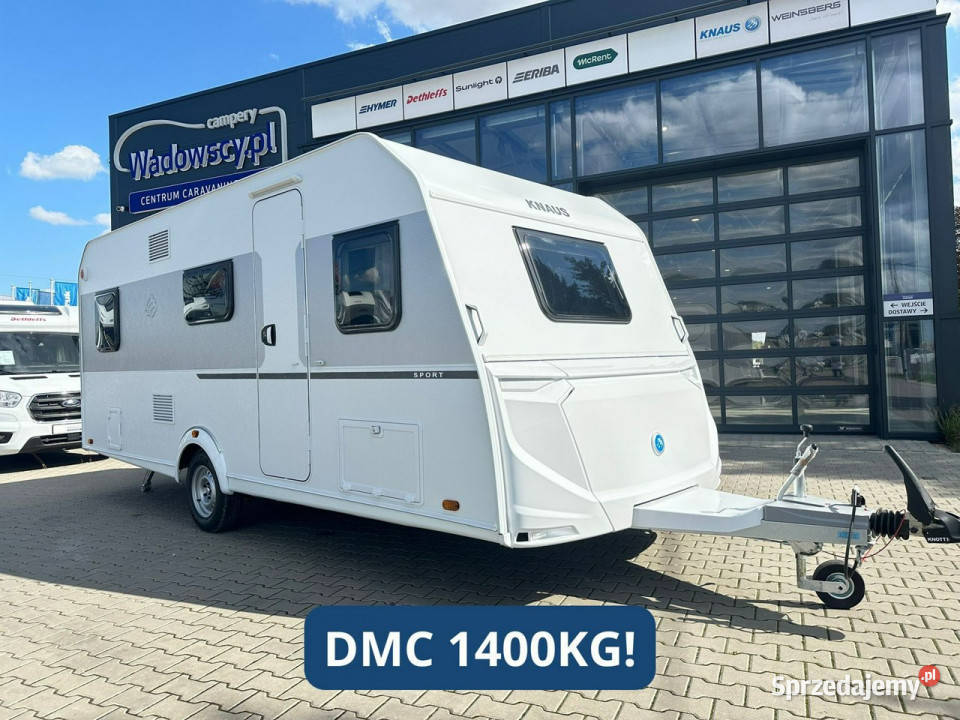 przyczepy kempingowe Knaus Sport 500KD ręki pełny VAT Janki