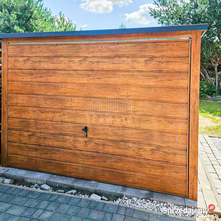 Garaż blaszany 3x4m brama uchylna okno Toruń