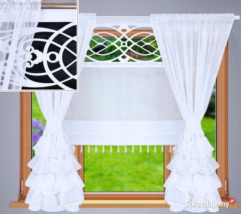 Zestaw dekoracyjny do okna Firany Panele Ażury Warszawa
