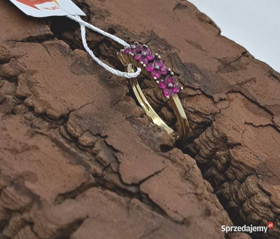 Pierścionek r11 Złoty pr333 Obrączkowy korona z Poznań