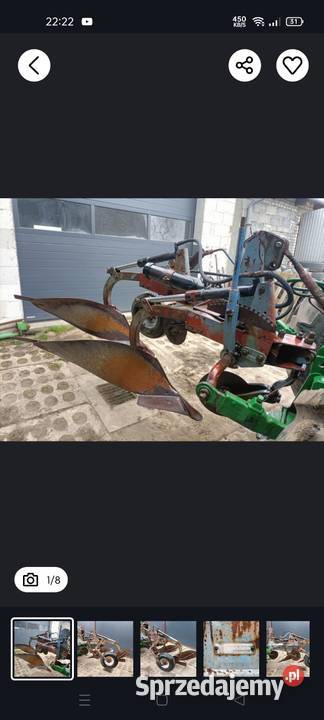 Pług zagonowy Overum 121416 hydrauliczne Lubawa sprzedam