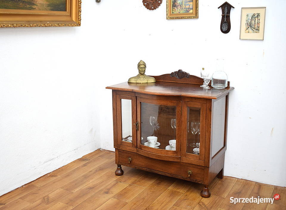 Urocza stara szafka komódka barek herbaciarka Świdnica