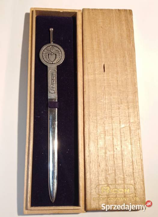 Nożyk do papieru Ricoh metalowy Japan z Warszawa