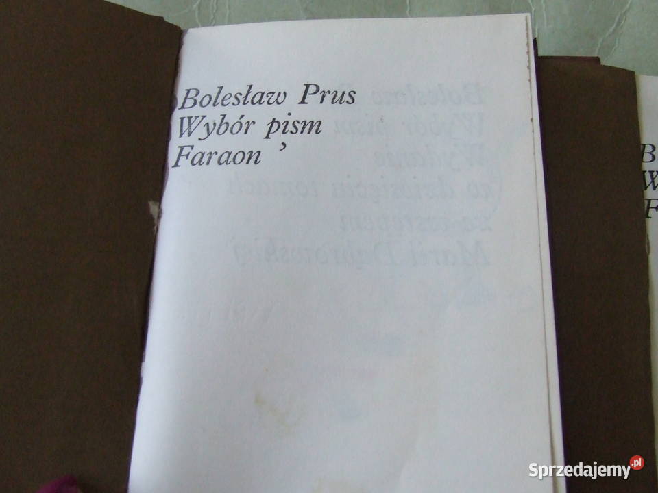 Faraon cz 1 2 Bolesław Prus Oborniki Śląskie