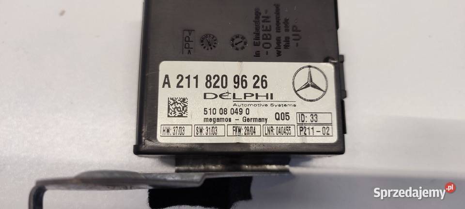 MERCEDES W211 MODUŁ ALARMU A2118209626 osobowe