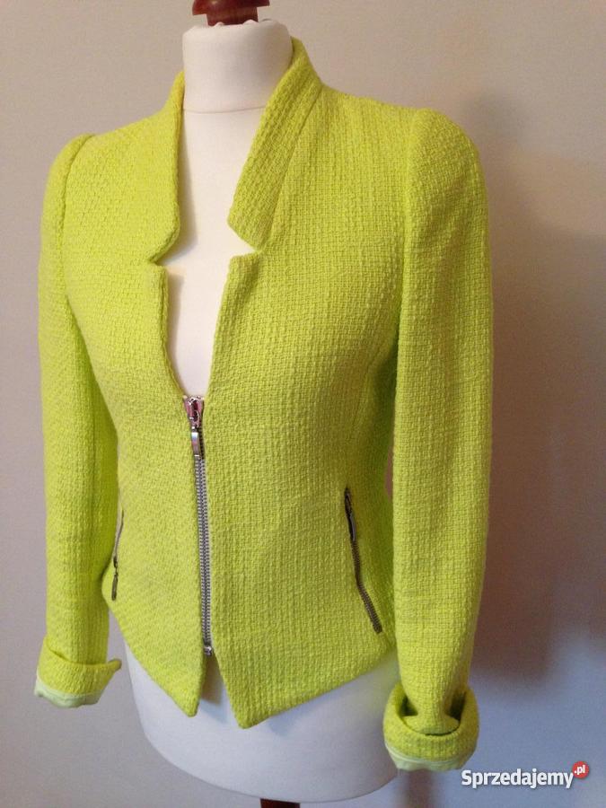 Kanarkowa marynarka ZARA TRF hit wiosny Marynarki i żakiety łódzkie Tychów