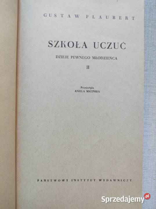 Szkoła uczuć Gustave Flaubert Kielce