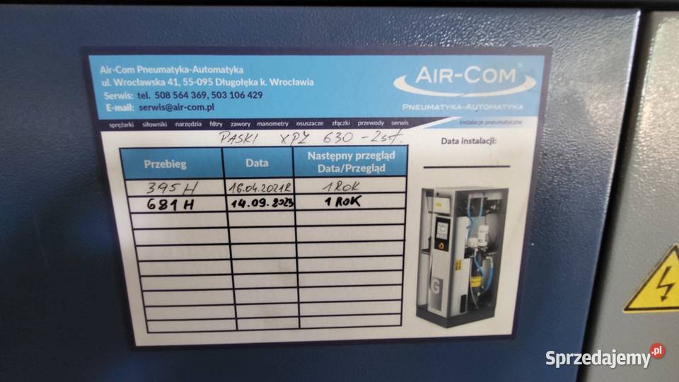Kompresor śrubowy sprężarka AIRPOL KT 5 z