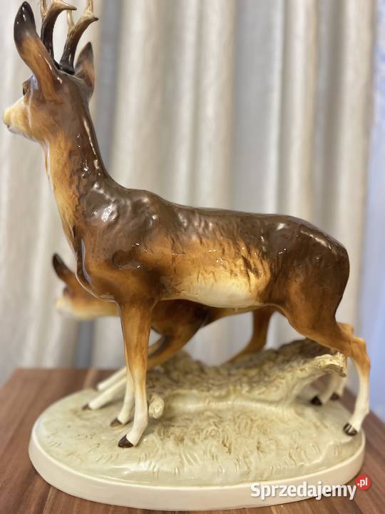 Wanke Royal Dux figurka myśliwska porcelanowa śląskie Jastrzębie-Zdrój