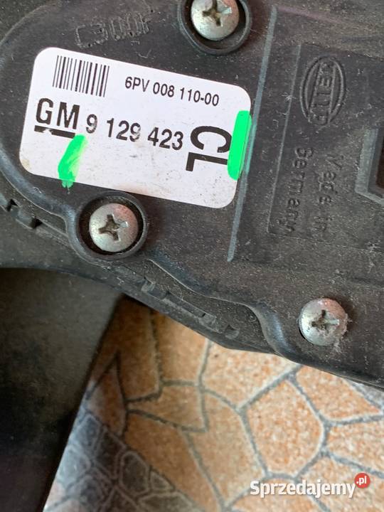 Pedał gazu Opel 9129423CL osobowe Margonin