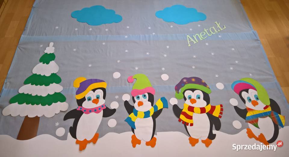 Dekoracje zimowe z brystolu 504102444 Pozostałe