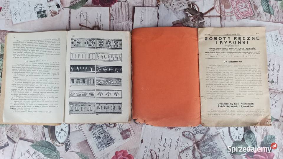 Przedwojenne wycinanki roboty ręczne i rysunki Antyki, Sztuka, Kolekcje Wieluń