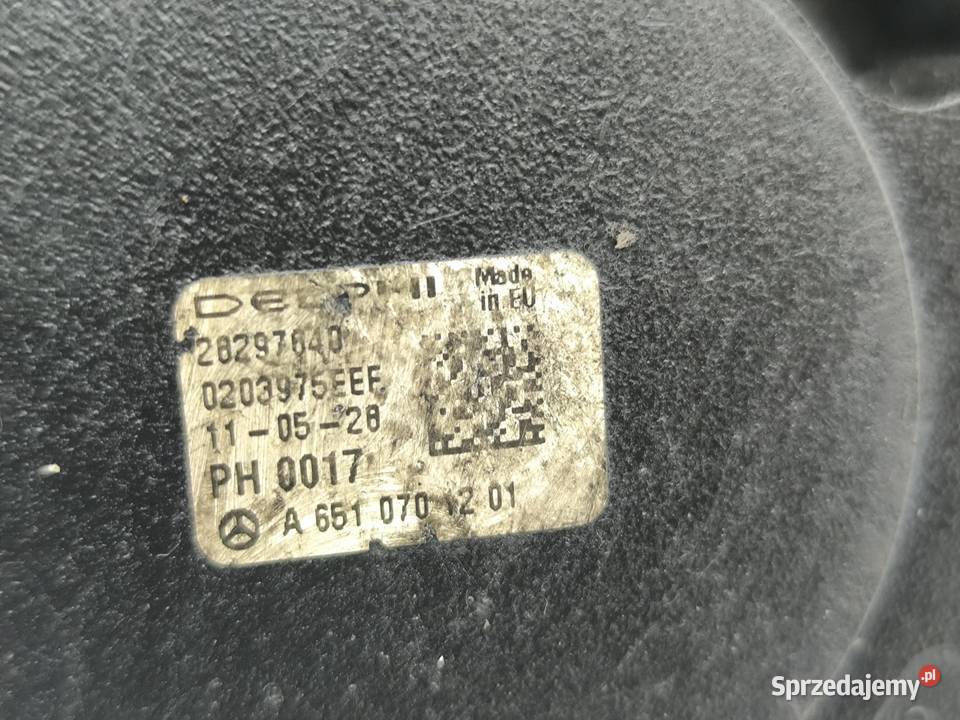 POMPA WTRYSKOWA PALIWA MERCEDES EKLASA W212 22 osobowe