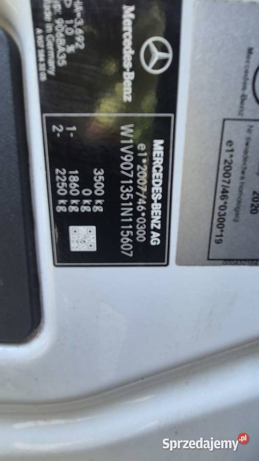 MERCEDES SPRINTER 314 CDI MAXI 2020 Częstochowa