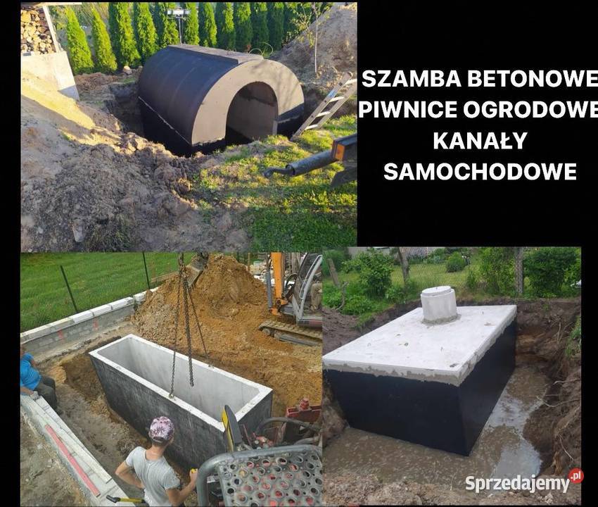 Szambo Szamba Betonowe Piwnica Ogrodowa Kanał Zgierz sprzedam