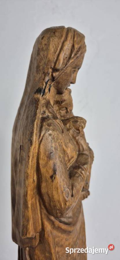 Wyjątkowa rzeźba Madonna z Dzieciątkiem Lite Biłgoraj