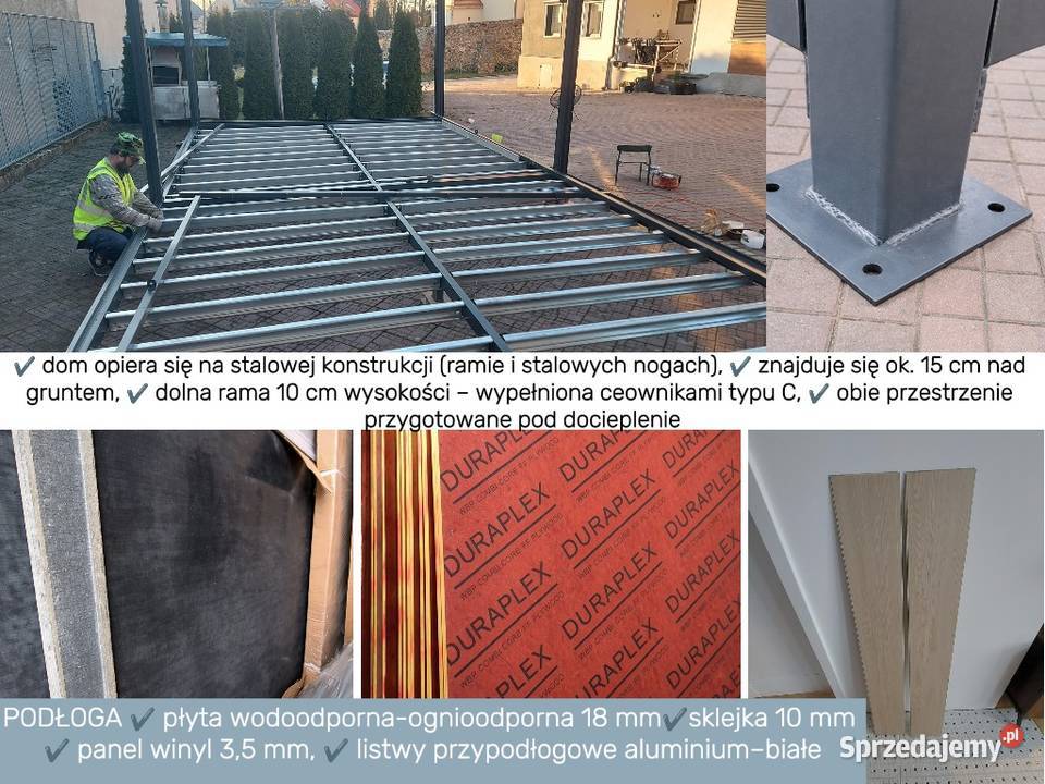 Dom modulowy caloroczny 35m2 letniskowy Nysa