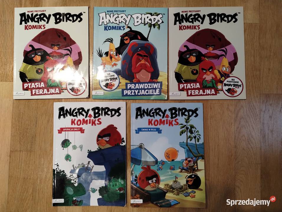 Komiks Angry Birds Nowe przygody 5 sztuk Giżycko sprzedam
