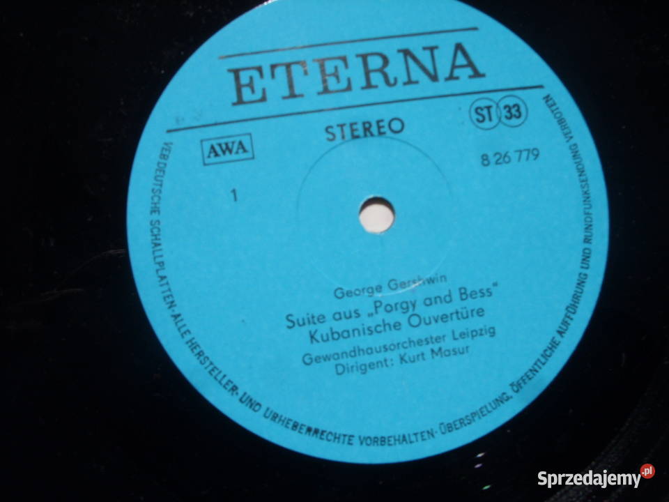 JAZZ LP George GershwinPorgy and bess Suite 1975 1 płyta Muzyka Wołów
