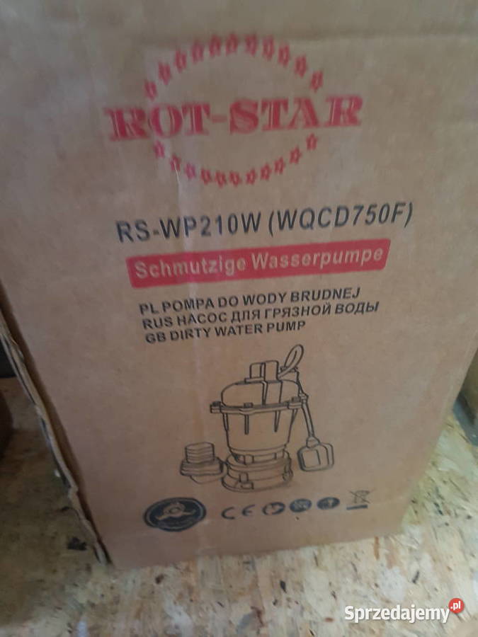 POMPA DO WODY SZAMBA Z NOŻEM TNĄCYM rotstar Głogowa
