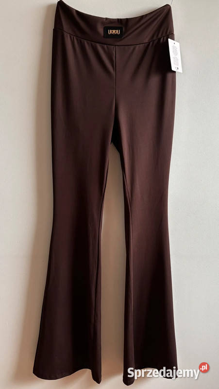 Legginsy dzwony czekolada Made in Italy Szczecin