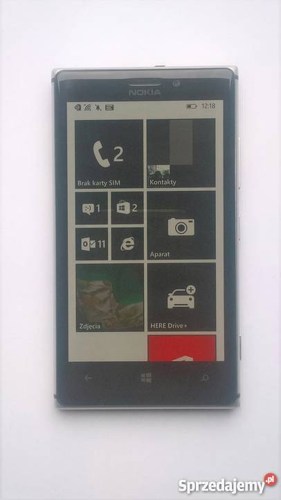 NOKIA Lumia 925 Szaro Srebrno Czarna Stan Bardzo Dobry Wrocł