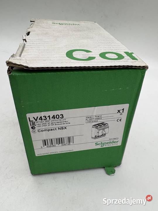 Schneider Electric LV431403 3P NSX 250F Pozostałe Warszawa