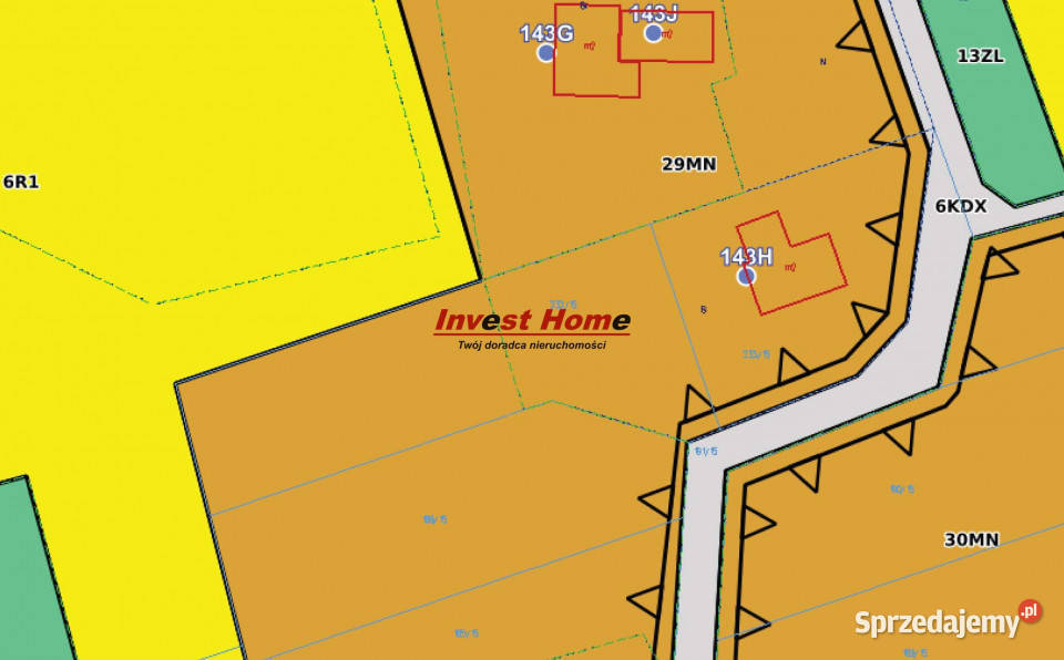 sprzedaży działki Bełk 1691m2