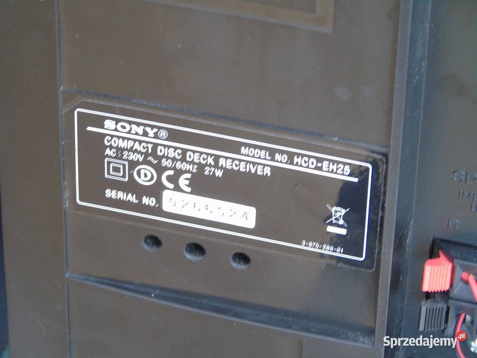 Wieża stereo Sony USB mp3 CD RDS AUX mag kolumny Jasło