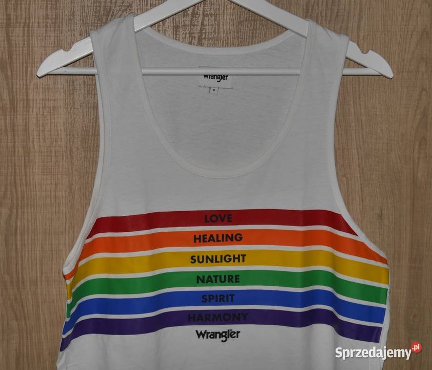 Wrangler fajna koszulka 36 S biały Wrocław