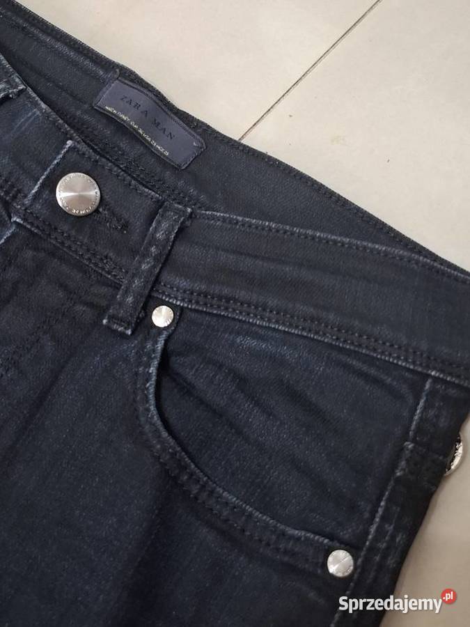 Zara Man S czarne jeansy skinny małopolskie Kraków