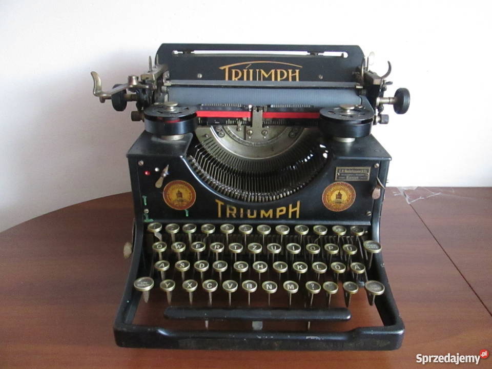 Stara maszyna do pisania TRIUMPH 1924 zabytek Borów