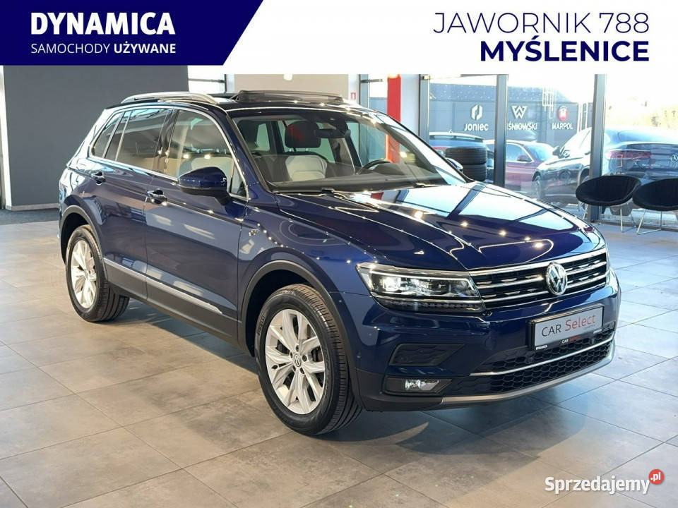 Volkswagen Tiguan VAT 23 Highline 20TSI 190 DSG podgrzewane fotele Myślenice sprzedam