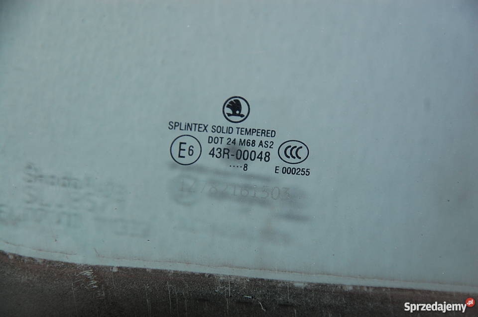 OCTAVIA II SZYBA PRZÓD PRAWA 2008 Karoseria Lublin