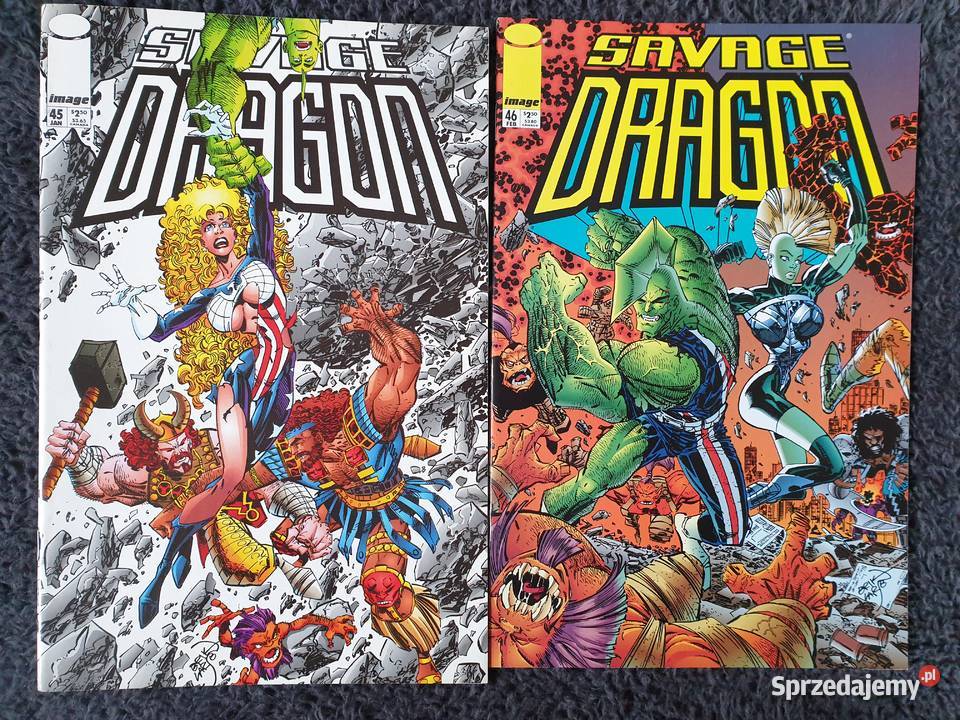 The Savage Dragon zestaw 14 komiksów Image USA Gdynia