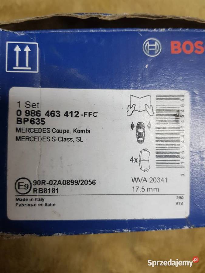 Klocki hamulcowe bosch 0986463412 Wadowice