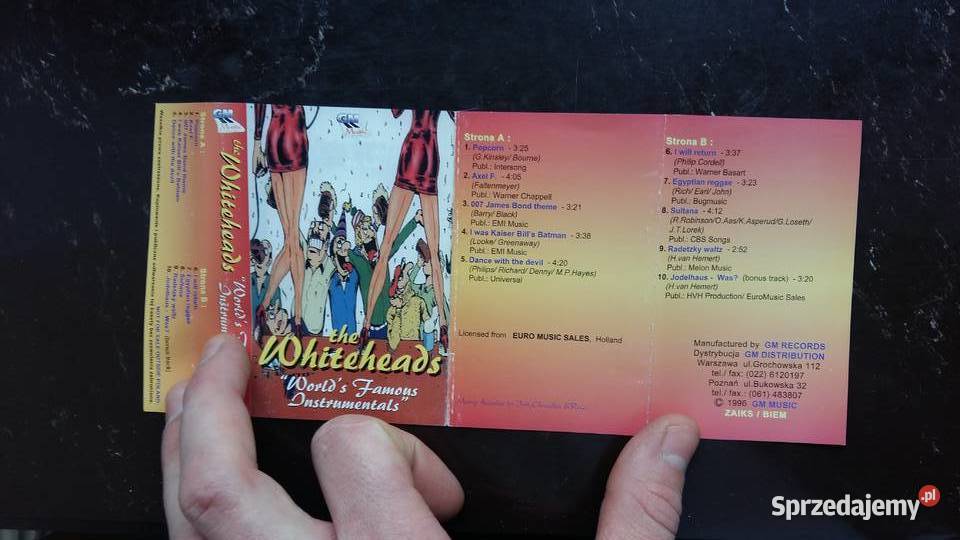 Kaseta magnetofonowa The Whiteheads Hardcore wyd Płyty i kasety