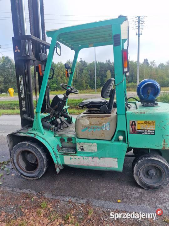 Wózek widłowy Mitsubishi F40 35 t z poczwórnymi Gromada sprzedam