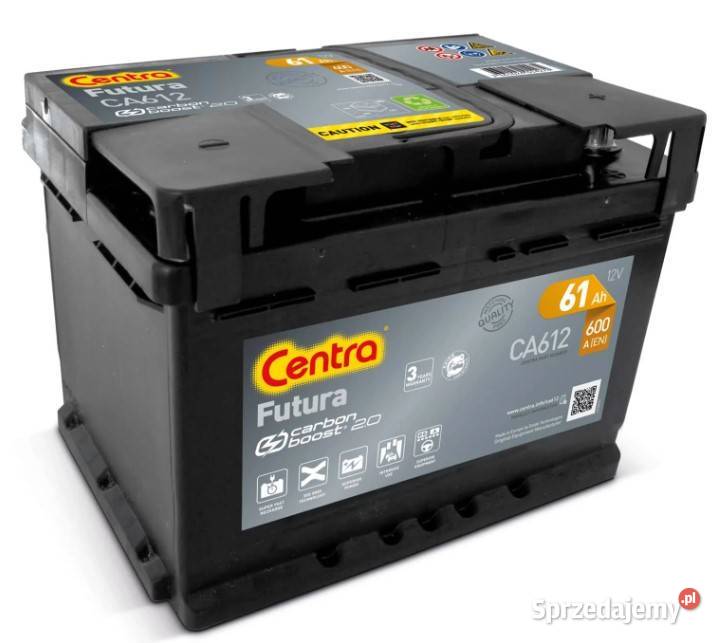 Akumulator Centra FUTURA 61Ah 600A PRAWY PLUS Wałbrzych