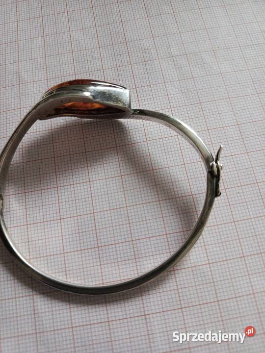 Bransoletka Bursztyn srebro Białystok