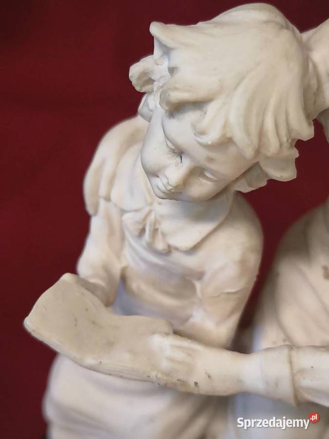 Zabytkowa figura alabastrowa scena czytania Chorzew