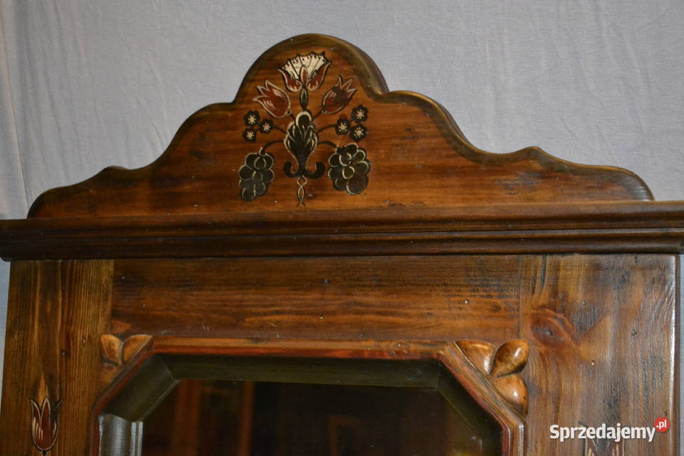 szafka z lustrem ręcznie malowana Będzin