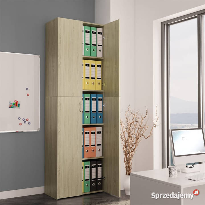 Szafa biurowa dąb sonoma 60x32x190 materiał Warszawa